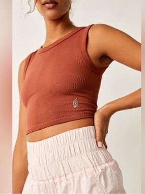 Free People Free Throw Muscle Tank Sequoia - M/L